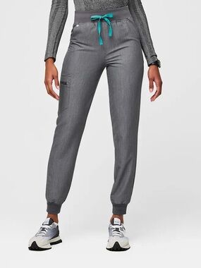 Figs High Waisted Zamora Jogger Scrub Pants- Cinched Waist